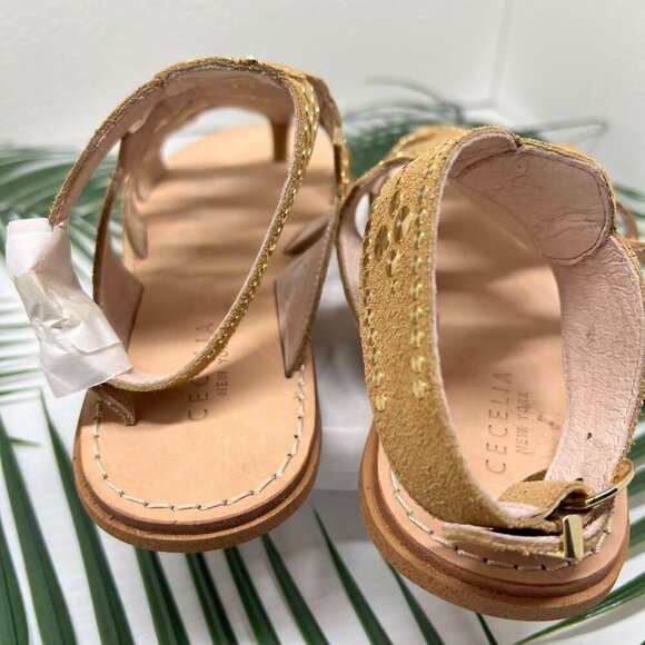 Cecelia New York Sand Bubbly Gladiator Studded Flat Sandals Size 6.5 NWB - Picture 7 of 11